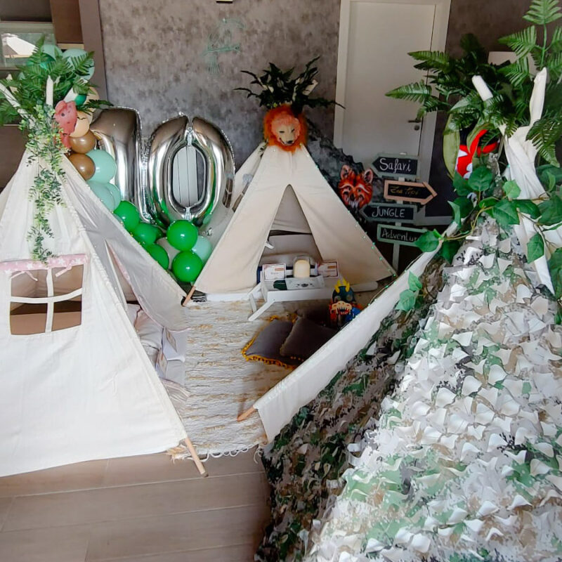 Fiesta de Pijamas con Tipis